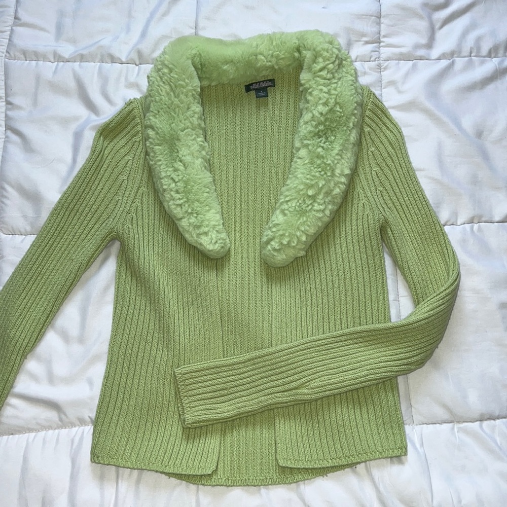 Target brand green long sleeve cardigan